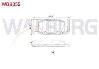 FREN BALATA ARKA MERCEDES A SERISI (W169) A 150 2004-2012/ (W169) A 170 CDI 2004-2012/ B SERISI (W245) B 160 2005-2011/ (W245) B 160 2005-2011/ (W245) B 200 CDI 2005-2011/ VANEO 1.7 CDI 2002-2005