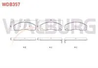 FREN BALATA IKAZLI ON HYUNDAI H100 2.5 D 1993-2004/ KIA PREGIO (TB) 2.7 D 1997-2002/ KIA CARNIVAL II 2.5 V6 2001-2006