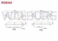 FREN BALATA ON FISLI CITROEN C5 II 1.6 HDI 2004-2008/ C5 II (RC) 2.0 2004-2008/ C5 II (RC) 2.0 HDI 2004-2008/ C5 I (DC) 2.0 HDI 2001-2004/ C5 II (RC) 1.6 THP 2004-2008