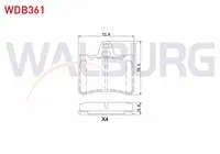 FREN BALATA ARKA CITROEN C5 II 1.6 HDI 2004-2008/ C5 II 2.0 2004-2008/ C5 II 2.0 HDI 2004-2008/ C5 I 2.0 HDI 2001-2004/ C5 II 1.6 THP 2004-2008/ C5 III 1.6 HDI 2008-2015/ C5 III 2.0 HDI 2008-2015