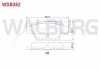 FREN BALATA ARKA FIAT LINEA 1.4 T-JET 2007-/ BRAVO II (198) 1.6 MJT 2006-/ STILO 1.6 16v 2001-2010/ BRAVO II 1.6 2006-/ALFA ROMEO MITO 1.4 T 2008-/ MITO (955) 1.6 JTD 2008-/