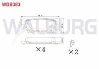 FREN BALATA ARKA IKAZLI TOYOTA COROLLA 1.4 VVT-I 2002-2007/ COROLLA 1.6 VVT-I 2002-2007/ COROLLA 1.4 D-4D 2002-2007/ COROLLA VERSO 1.6 2004-2009/ COROLLA VERSO 2.0 D-4D 2004-2009