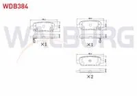 FREN BALATA ARKA NISSAN QASHQAI 1.5 DCI 2007-2014/ QASHQAI 1.6i 2007-2014/ QASHQAI 2.0 DCI 2007-2014/ X-TRAIL 2.0 DCI 2007-2013/  X-TRAIL 2.0i 2007-2013/RENAULT KOLEOS 2.0 DCI 2008-2014