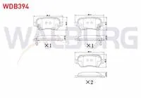 FREN BALATA ARKA IKAZLI OPEL ASTRA H 1.3 CDTI 2004-2010/ ASTRA H 1.6i 2004-2010/ ASTRA G 1.6 16v 1998-2005/ ZAFIRA B 1.9 CDTI 2005-2011/ KIA CEE'D 1.6 CRDI 2012-/HYUNDAI IX20 1.4 CRDI 2010-