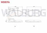 FREN BALATA ON FISLI FIAT DUCATO 2.8 TDI 2002-2006 /DUCATO 2.3 JTD 2002-2006/DUCATO 2.0 JTD 2002-2006/PEUGEOT BOXER II 2.0 HDI 2002-2006/ CITROEN JUMPER II 1.9 D 2002-2006/ JUMPER II 2.8 HDI 2002-2006
