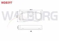 FREN BALATA ARKA FIAT DUCATO (244) 2.8 TDI 2002-2006/ DUCATO 2.3 JTD 2002-2006/ DUCATO 2.8 D 2002-2006/ PEUGEOT BOXER II 2.0 HDI 2002-2006/ CITROEN JUMPER II 2.8 HDI 2002-2006