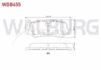 FREN BALATA ARKA LAND ROVER RANGEROVER III 3.0 TD 6 2002-2012 / LAND ROVER DISCOVERY (TAA) 2.7 TD 2004-2010