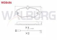FREN BALATA ON FISLI MERCEDES SPRINTER 3,5T (906) 313 CDI 2006-2009/ 315 CDI 2006-2009 / 316 CDI 2006-2009 / VW CRAFTER 30-35 (2E) 2.5 TDI 2006-2016/ CRAFTER 30-35 (2E) 2.0 TDI 2006-2016/