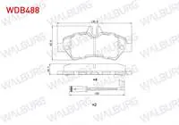 FREN BALATA ARKA FISLI MERCEDES SPRINTER 3,5T (906) 316 CDI 2006-2009/ 313 CDI 2006-2009/ 315 CDI 2006-2009/ VW CRAFTER 30-35 2.5 TDI 2006-2016/ CRAFTER 30-35 2.0 TDI 2006-2016/