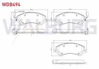 FREN BALATA ON FISLI FORD TRANSIT (V347) 2.2 TDCI - 3.2 TDCI (ONDEN CEKIS) 2006-2014 / TRANSIT (V348) 2.2 TDCI - 3.2 TDCI (ONDEN CEKIS) 2006-2014