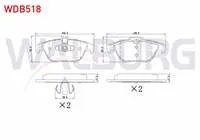 FREN BALATA ARKA IKAZLI MERCEDES C SERISI (W204) C 180 2007-2014/ C 200 CDI 2007-2014 / C 220 CDI 2007-2014/ E CLASS (W212) E 180 2009-/ E 200 2009-/ E 220 CDI 2009-/ E 350 CDI 2009-