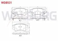FREN BALATA ON IKAZLI OPEL INSIGNIA 2.0 CDTI 17 JANT 2008-/ ASTRA J 1.6 CDTI 2009-2016/ ASTRA J 1.4 T 2009-2016/ INSIGNIA 1.6 2008-/ 1.6 CDTI 2008-/ ZAFIRA C 1.6 CDTI 2014-/ 2.0 CDTI 2011-