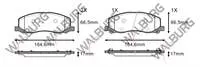 FREN BALATA IKAZLI ON OPEL INSIGNIA 2.0 T 18 JANT 2008- / INSIGNIA 2.0 CDTI 2008-