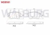 FREN BALATA ON FORD TOURNEO COURIER 1.5 TDCI 2014-/ 1.6 TDCI 2014-/ B-MAX 1.6 TDCI 2012- / FIESTA VII 1.4 TDCI 2012-/ TRANSIT COURIER 1.0 2014-/ B-MAX 1.5 TDCI 2012-