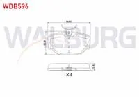 FREN BALATA ARKA LAND ROVER DISCOVERY (LJ,LT) 2.5 TDI 1994-2004 / DISCOVERY (LJ,LT) 4.0 V8 1994-2004