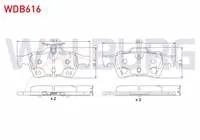 FREN BALATA ARKA FORD TOURNEO CONNECT 1.6 TDCI 2013-/  1.5 TDCI 2013-/ TRANSIT CONNECT 1.5 TDCI 2013-/ 1.6 TDCI 2013-/ FOCUS III 1.6i 2011-2015/ GRAND C-MAX 1.6 TDCI 2011-/ KUGA II 1.6 16v 2013-