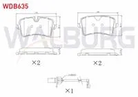FREN BALATA ARKA FISLI AUDI A6 (4G2,C7) 2.0 TFSI 2010-/ 3.0 TDI 2010-/ 2.0 TDI 2010-/ A7 (4GA) 2.8 FSI 2010-/ 3.0 TDI 2010-/ A8 (4H_) 3.0 TFSI 2009-/ 3.0 TDI 2009-/ PORSCHE MACAN (95B) 2.0 2014-