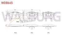 FREN BALATA ON FISLI AUDI TT (8J3) 2.0 TDI 2006-2013 / (8J3) 2.0 TFSI 2006-2013 / (8J3) 1.8 TFSI 2006-2013 / VW GOLF VI 2.0 TDI 2008-2013 / GOLF VI 2.0 TSI 2008-2013