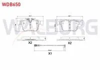 FREN BALATA FISLI ARKA MERCEDES C SERISI (W205) C 200 BlueTEC 2014-/ C 220 BlueTEC 2014-/ C 250 BlueTEC 2014-