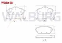 FREN BALATA ON MERCEDES C SERISI (W205) C 180 2014- / C SERISI (W205) C 180 BlueTEC 2014-