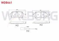 FREN BALATA FISLI ARKA FORD TRANSIT (CIFT TEKER) 2.2 TDCI 17.00mm 2014-