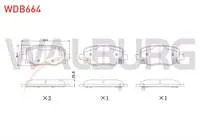 FREN BALATA ARKA IKAZLI FIAT 500×1.6 MJT 2014- / 500×1.6 2014- /  500×1.4 2014- / JEEP RENEGADE (BU) 1.6 CRD 2014- / RENEGADE (BU) 2.0 CRD 2014- / RENEGADE (BU) 1.4 2014-