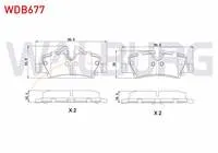 FREN BALATA ARKA MINI COOPER ONE (F56) 1.2 2013-/ MINI COOPER ONE (F56) 1.5 2013- / MINI COOPER S (F56) 2.0 2013-/ MINI COOPER (F56) 1.5 D 2013-/ MINI COOPER ONE (F56) 1.5 D 2013-