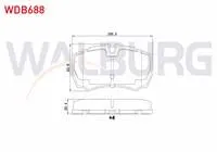 FREN BALATA ARKA FORD TRANSIT (V347) 2.4 TDCI 2006-2014 / 3.2 TDCI 2006-2014 / IVECO DAILY III 2.8i 1999-2006 / DAILY IV 2.3i 2006-2011 / DAILY V 2.3i 2011-2014/ DAILY V 3.0 2011-2014