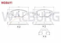 FREN BALATA ON SKODA FABIA II 1.2 2006-2015 / 1.2 TSI 2006-2015 / 1.4 2006-2015 / 1.6 2006-2015