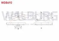 FREN BALATA ON IKAZLI OPEL CORSA E 1.4 14 JANT 2014- / CORSA E 1.2 14 JANT 2014-