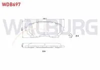 FREN BALATA ON MAZDA 6 (GJ,GH) 2.0 2013-  6 (GJ,GH) 2.2 D 2013-