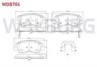 FREN BALATA ON IKAZLI TEL DELIKLI HYUNDAI ACCENT BLUE 1.4 CVVT 2012-/ 1.6 CRDI 2012-/ KIA RIO III 1.4 CRDI 2011-2014/ RIO III 1.4 CVVT 2011-2014 / RIO III 1.25 CVVT 2011-2014