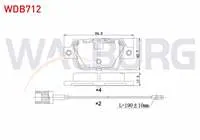 FREN BALATA CIFT FISLI ARKA FIAT BRAVO II (198) 1.6 MJT 17,3mm 2006-