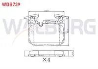 FREN BALATA ON BMW 3 SERISI (F30) 316 i - 316 D - 318 i - 320 D - 320 i 11- / 1 SERISI (F20,F21) 114 i - 116 i - 116 D - 118 i  - 118 D 10-/ i8 (I12) HYBRID 14-20/ 4 SERISI (F32) 418 i - 420 i 2013-