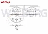 FREN BALATA ARKA IKAZLI JEEP GRAND CHEROKEE IV (WK,WK2) 3.0 CRD 4×4 2010-