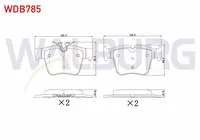 FREN BALATA ARKA MERCEDES GLC (X253) 250 2015-