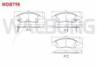 FREN BALATA ON IKAZLI TEL DELIKLI NISSAN MICRA IV (K13) 1.2 2010- / NISSAN NOTE (E12) 1.5 DCI 2013- / NISSAN NOTE (E12) 1.6i 16v 2013-