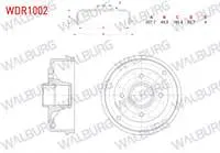 FREN KAMPANASI ARKA 4 DELIK 207,7X51,92X180,4X82,7 RENAULT 9 1.4 1985-2000 / CLIO II 1.2i - 1.4i 1998-2005