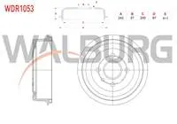 FREN KAMPANASI ARKA 4 DELIK 242×57X200X67 OPEL ASTRA F 1.4i - 1.6i 1991-1998 / ASTRA F CLASSIC 1.4i - 1.6i 1998-2002