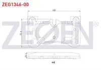 FREN BALATA ARKA PORSCHE CAYENNE (955) S4.8i 2002-2010 / CAYENNE (955) S4.5i V8 2002-2010