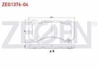 FREN BALATA ON IKAZLI JEEP GRAND CHEROKEE IV (WK,WK2) 3.0 CRD 2010-