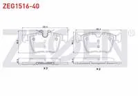 FREN BALATA ARKA LAND ROVER DISCOVERY SPORT (LC) 2.0 TD4 2014-/ 2.0 Si4 2014-/ VOLVO S90 II 2.0 D5 2016-/ XC90 II 2.0 D5 2015-/ JAGUAR XF (JB) 2.0 D 2015-