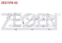 FREN BALATA ARKA IKAZLI FIAT 500×2014-  JEEP RENEGADE 2014-  CHEROKEE (KL) 2014-  ALFA ROMEO TONALE 2022-