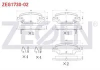 FREN BALATA IKAZLI ARKA HONDA CR-V V (RW_, RT_) 1.5i V-TEC 2016-