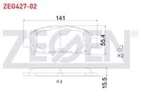 FREN BALATA ON IKAZLI TOYOTA AVENSIS 1.6 VVT-I - 1.8 16v - 2.0 VVT-I - 2.0 D-4D 1999-2003 / CARINA E 2.0i - 2.0 D 1992-1997 / CELICA 2.0 1993-1999