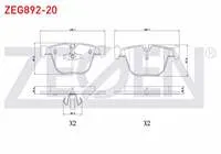 FREN BALATA ARKA IKAZLI BMW 5 SERISI GRAN TURISMO (F07) 520 D 2009- / (F07) 530 D 2009- / 7 SERISI (F01,F02,F03,F04) 730 D 2009- / (F01,F02,F03,F04) 740 D 2009-
