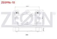 FREN BALATA ARKA AUDI Q7 (4L) 3.0 TDI - 4.2 FSI - 4.2 TDI 2006-2015 / PORSCHE CAYENNE (955) 3.2 - S 4.5i V8 2002-2010