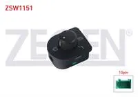 AYNA AYAR ANAHTARI 10 PIN RESIZTANSLI KATLANIR AYNA VOLKSWAGEN GOLF IV - PASSAT - TRANSPORTER - BORA 1997-2005