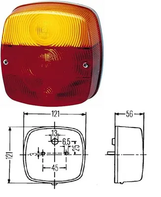 ARKA FAR HALOJEN SOL SAG 12V IVECO MK - SERIES