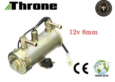 YAKIT POMPASI UNIVERSAL JENERATÖR,İŞ MAKİNASI AKTARIM POMPA   12V 8MM 90-100L/h